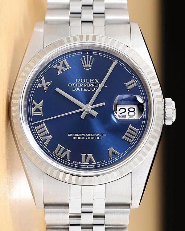 Rolex Datejust 36MM Blue Dial Jubilee Bracelet (16234)