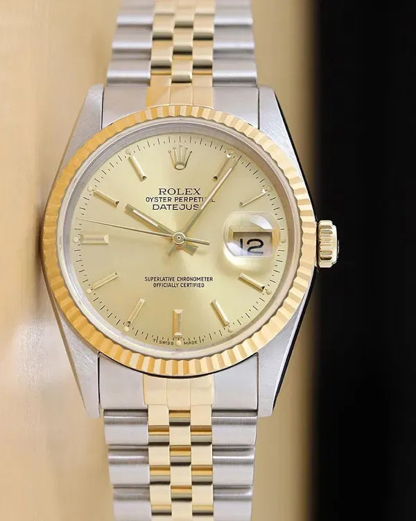 Rolex Datejust 36MM Champagne Dial Two-Tone Jubilee Bracelet (16233)