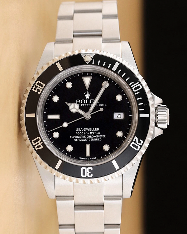 2000 (A Serial) Rolex Sea-Dweller 40MM Black Dial Oyster Bracelet (16600)