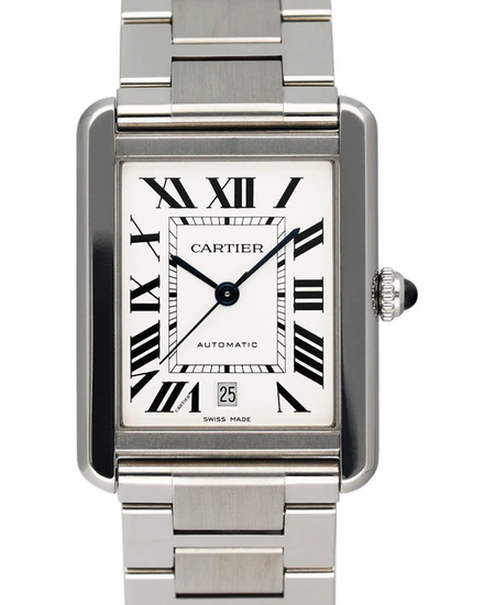 Cartier Tank Solo XL 31MM Silver Dial Steel Bracelet (W5200028)