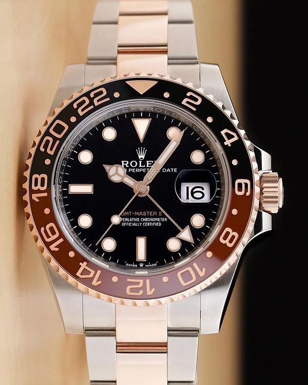2020 Rolex GMT-Master II "Rootbeer" 40MM Black Dial Two-Tone Oyster Bracelet (126711CHNR)