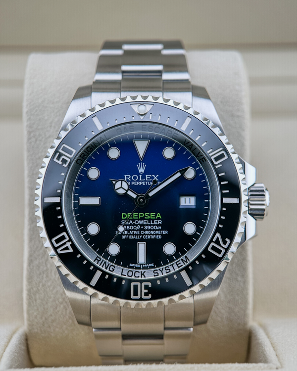 2014 No Reserve Rolex Sea-Dweller Deepsea 44mm Black Dial Oyster Bracelet (116660)