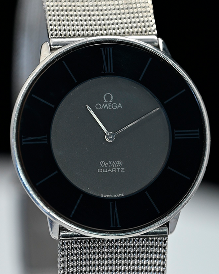 No Reserve - Omega De Ville 32.5MM Quartz Grey Dial Steel Bracelet (191.0106)