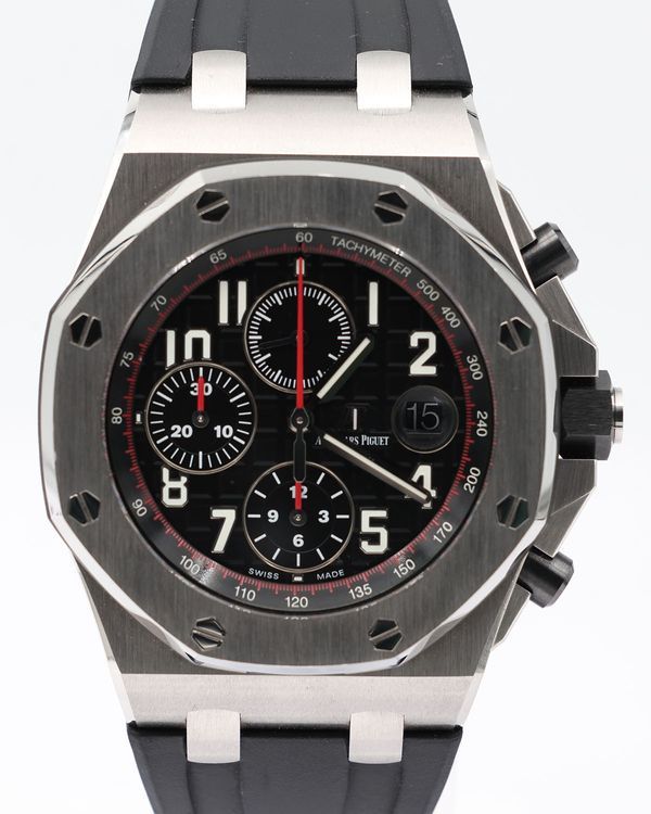 2017 Audemars Piguet Royal Oak Offshore "Vampire" 42MM Black Dial Rubber Strap (26470ST.OO.A101CR.01)