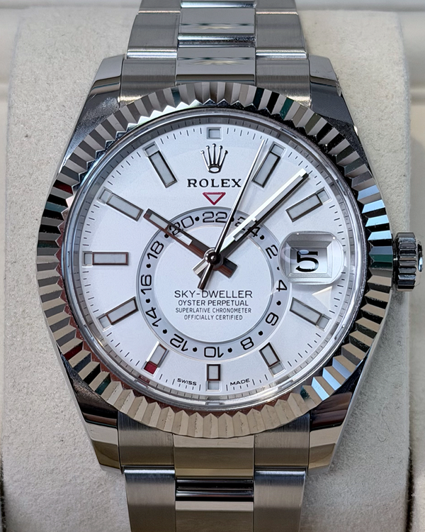 2020 Rolex Sky-Dweller 42MM White Dial Oyster Bracelet (326934)