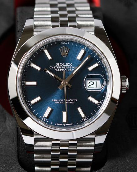 No Reserve - 2026 Rolex Datejust 41MM Blue Dial Jubilee Bracelet (126300)