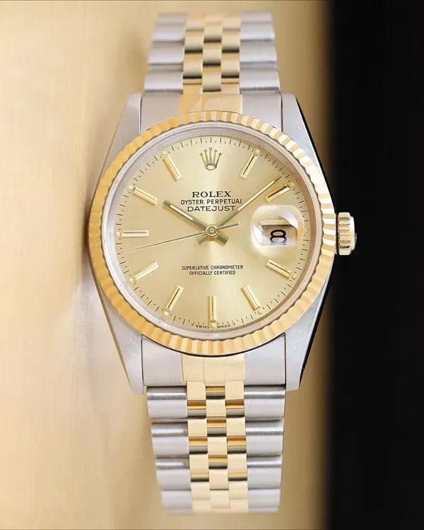 Rolex Datejust 36MM Champagne Dial Two-Tone Jubilee Bracelet (16233)