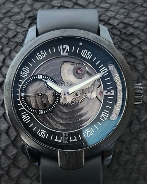 2017 Armin Strom Manual Earth 43.5MM Skeleton Dial Rubber Strap
