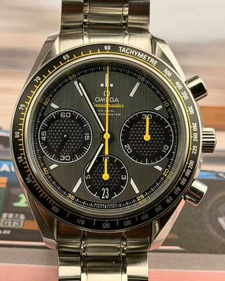 2025 Omega Speedmaster Racing 40MM Grey Dial Steel Bracelet (326.30.40.50.06.001)