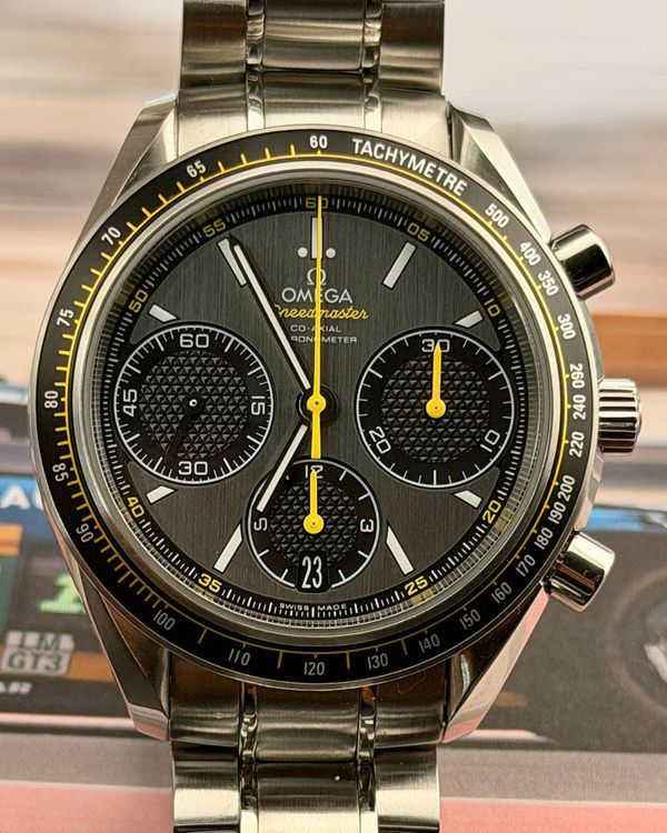 2025 Omega Speedmaster Racing 40MM Grey Dial Steel Bracelet (326.30.40.50.06.001)