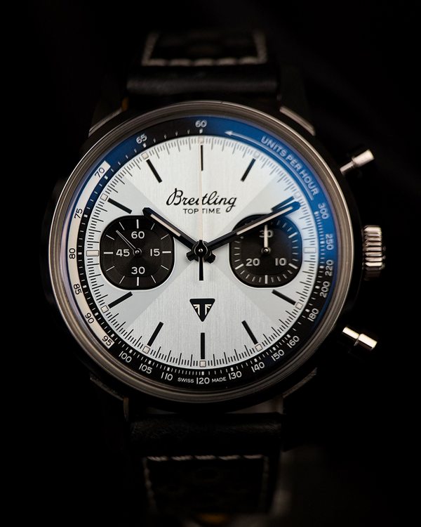 2023 Breitling Top Time X "Triumph" 41MM Ice Blue Dial Leather Strap (A23311121C1X1)