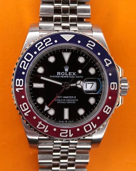 2021 Rolex GMT-Master II "Pepsi" 40MM Black Dial Jubilee Bracelet (126710BLRO)