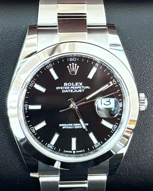 2026 Rolex Datejust 41MM Black Dial Oyster Bracelet (126300)