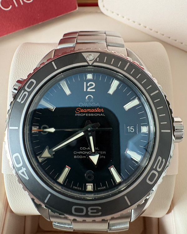 2021 Omega Seamaster Planet Ocean 600M 45.5MM Black Dial Steel Bracelet (232.30.46.21.01.001)