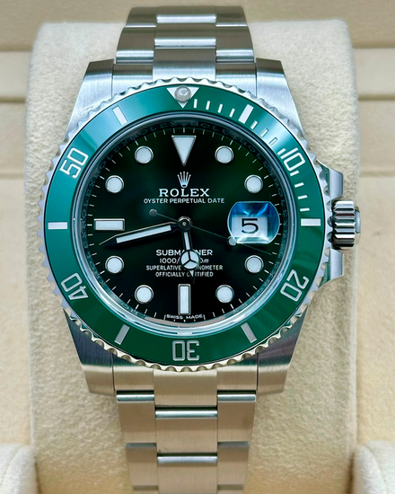 2020 Rolex Submariner Date “Hulk” 40MM Green Dial Oyster Bracelet (116610LV)