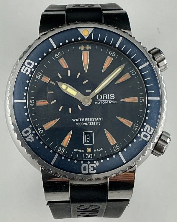 Oris Divers 47MM Blue Dial Rubber Strap (7609)