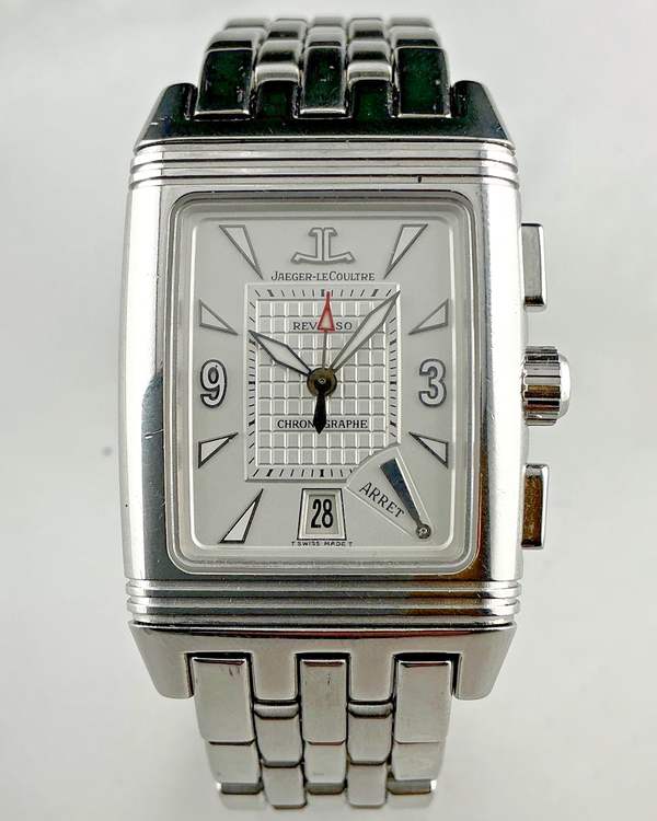Jaeger-LeCoultre Reverso Gran Sport Retrograde 43.5MM Silver Dial Steel Bracelet (295.8.59)