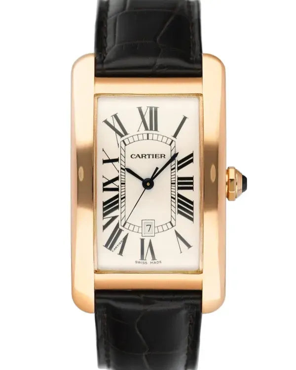Cartier Tank Américaine 27MM Silver Dial Leather Strap (W2609156)