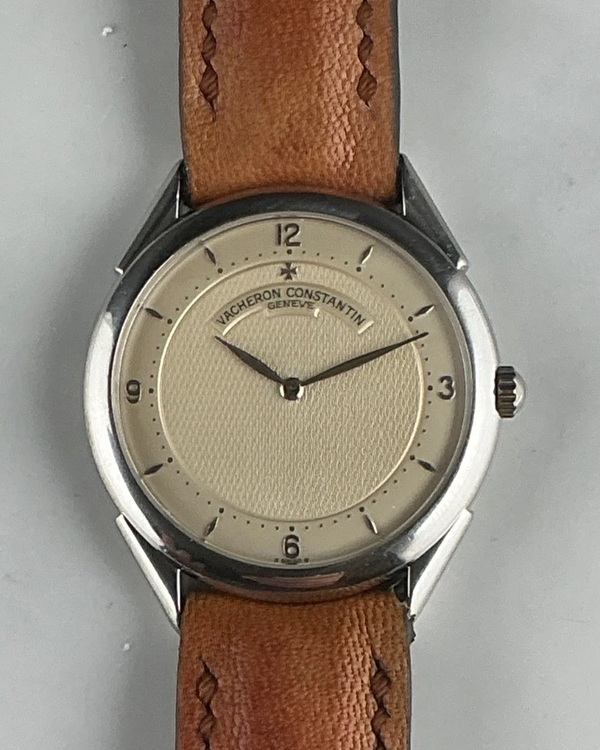 Vacheron Constantin Vintage 31.5MM Silver Dial Aftermarket Leather Strap (31045)