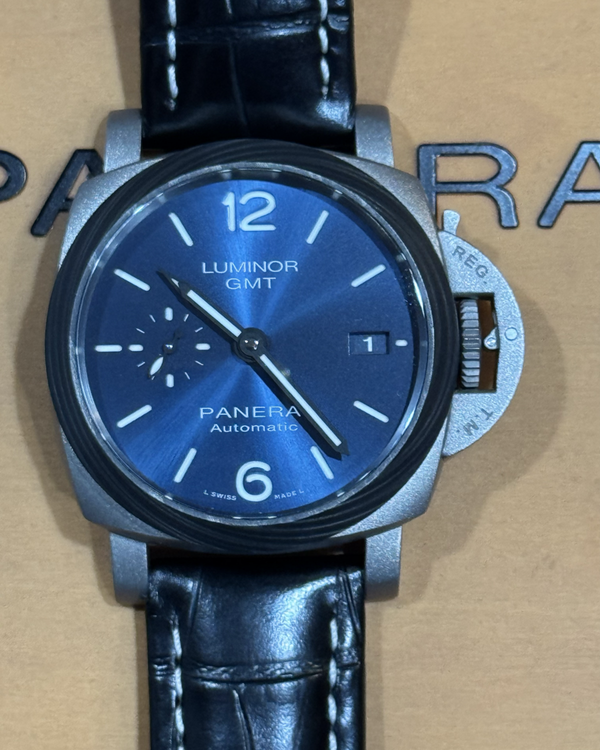2021 Panerai Luminor 1950 GMT L.E. 42MM Blue Dial Leather Strap (PAM01279)