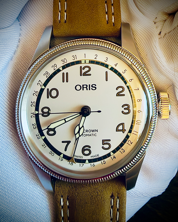 2020 Oris Big Crown Pointer Date "Roberto Clemente" L. E. 40MM White Dial Leather Strap (01 754 7741 4081-Set)