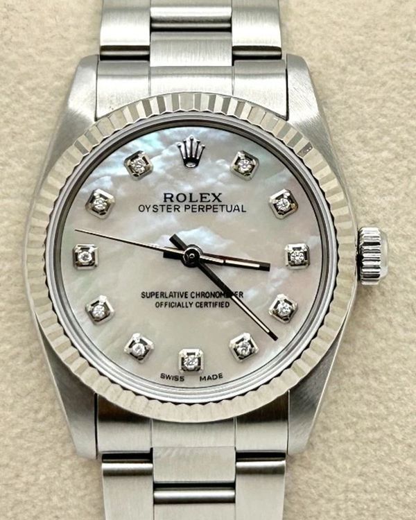 Rolex Oyster Perpetual 31MM Mother Of Pearl Dial Oyster Bracelet (67514)