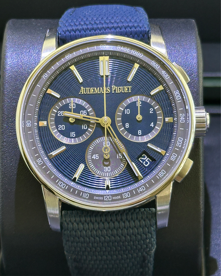 2025 Audemars Piguet Code 11.59 41MM Blue Dial Textile Strap (26393ST.OO.A348KB.01)