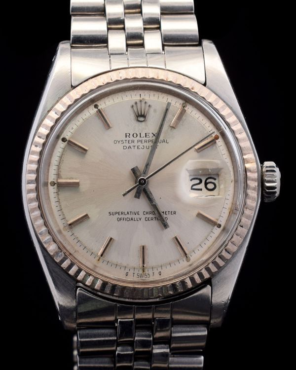 1974 Rolex Datejust 36MM Silver "Patina" Dial Jubilee Bracelet (1601)