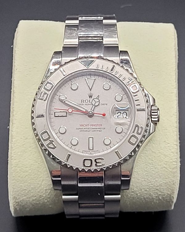 2015 Rolex Yacht-Master 35MM Silver Dial Oyster Bracelet (168622)