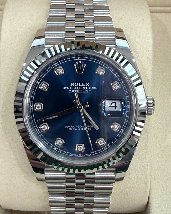 2026 Rolex Datejust 41MM Blue Dial Jubilee Bracelet (126334)