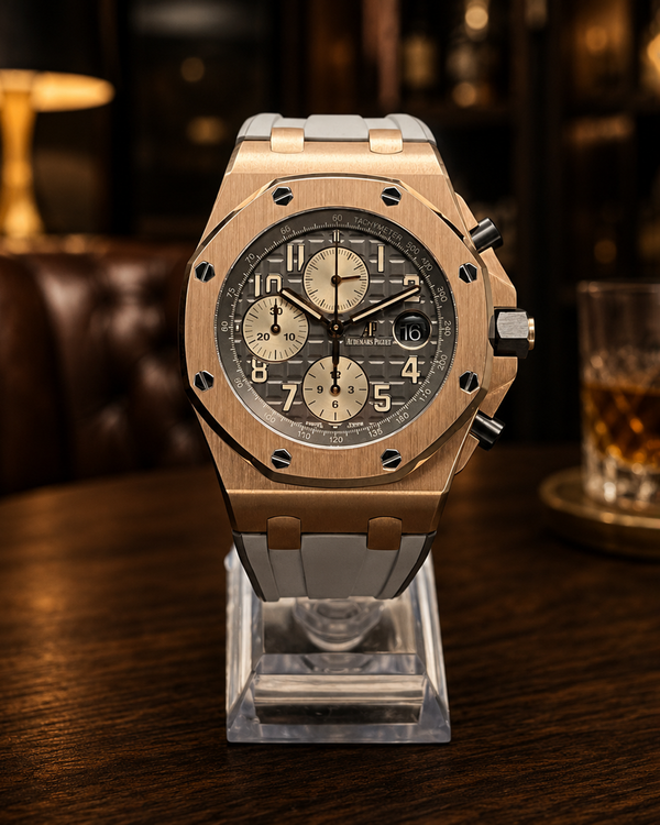 2019 Audemars Piguet Royal Oak Offshore 42MM Rhodium Dial Rubber Strap (26470OR.OO.A125CR.01)