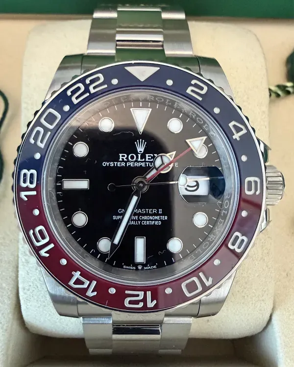 2025 Rolex GMT-Master II "Pepsi" 40MM Black Dial Oyster Bracelet (126710BLRO)