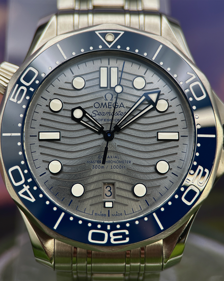 2023 Omega Seamaster Diver 300M 42MM Grey Dial Steel Bracelet (210.30.42.20.06.001)