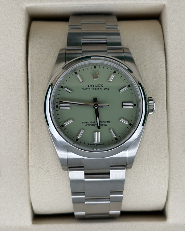 2026 Rolex Oyster Perpetual 36MM Green Dial Oyster Bracelet (126000)