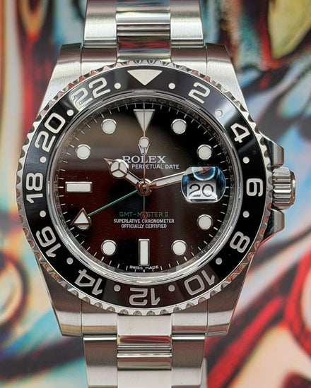 2017 Rolex GMT-Master II 40MM Black Dial Oyster Bracelet (116710LN)