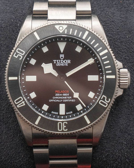 Tudor Pelagos 39MM Black Dial Titanium Bracelet (25407N)