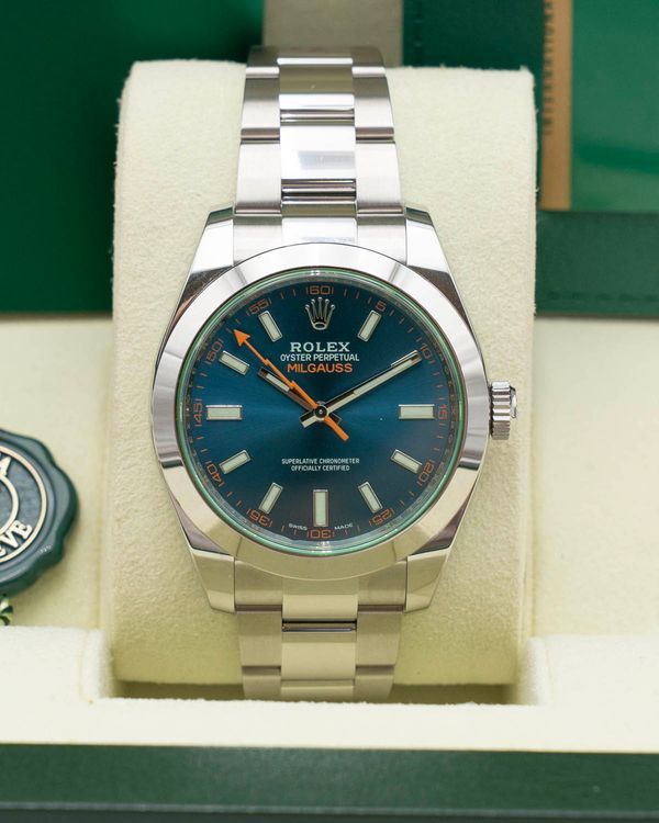 2019 Rolex Milgauss 40MM Blue Dial Oyster Bracelet (116400GV)