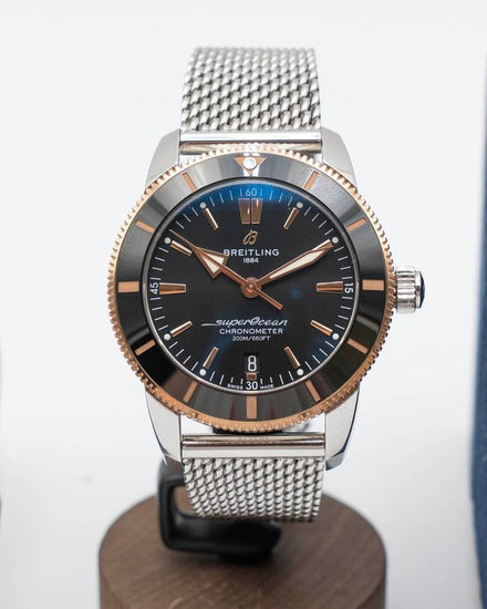 Breitling Superocean Heritage II B20 44MM Black Dial Steel Bracelet (UB2030121B1A1)