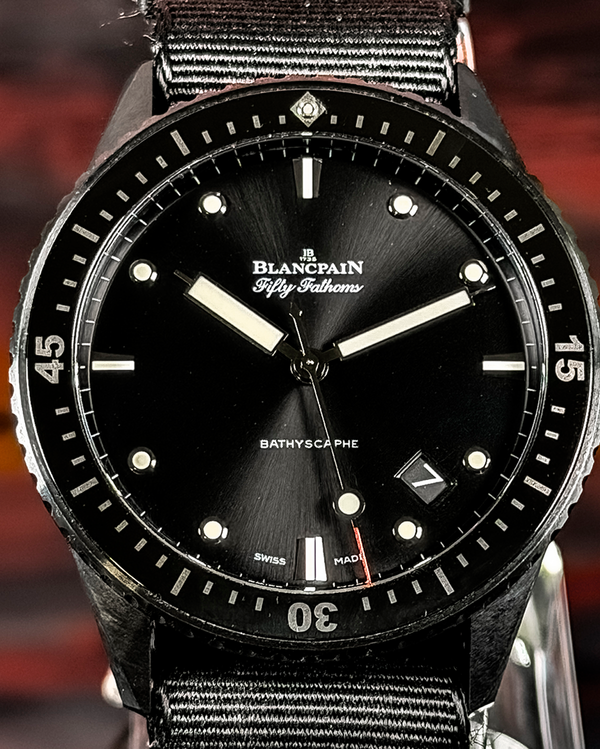 2021 Blancpain Fifty Fathoms Bathyscaphe 43.6MM Grey Dial Textile Strap (5000 0130 NABA)