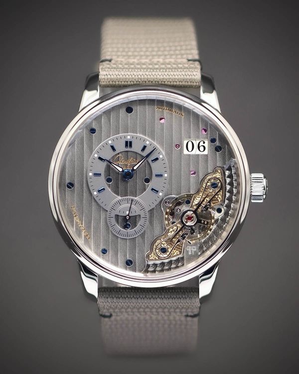 2019 Glashütte Original Panomaticinverse 42MM Silver Dial Leather Strap (1-91-02-01-05-30)
