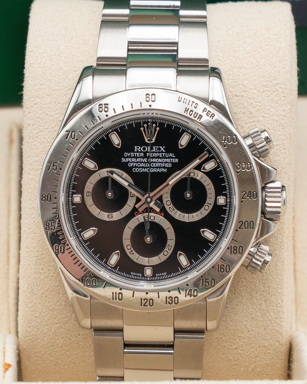 Rolex Cosmograph Daytona 40MM Black Dial Oyster Bracelet (116520)