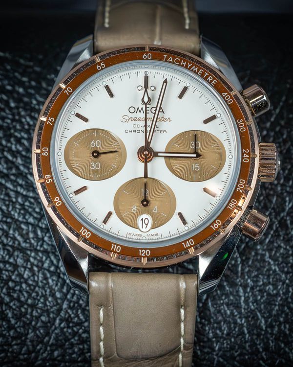 2025 Omega Speedmaster 38MM Brown Dial Leather Strap (324.23.38.50.02.002)