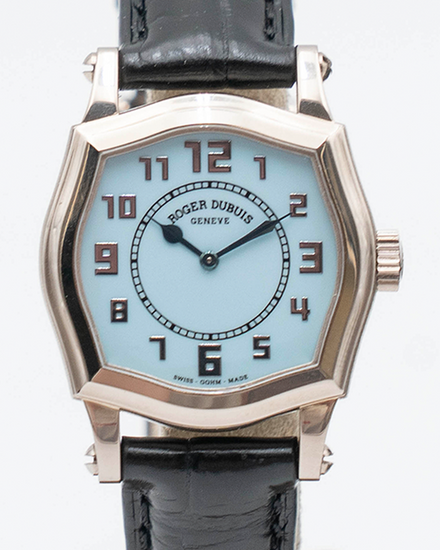 Roger Dubuis Sympathie 26.5MM Blue Dial Leather Strap (RD18)