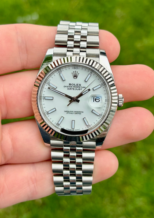 2021 Rolex Datejust 41MM White Dial Jubilee Bracelet (126334)