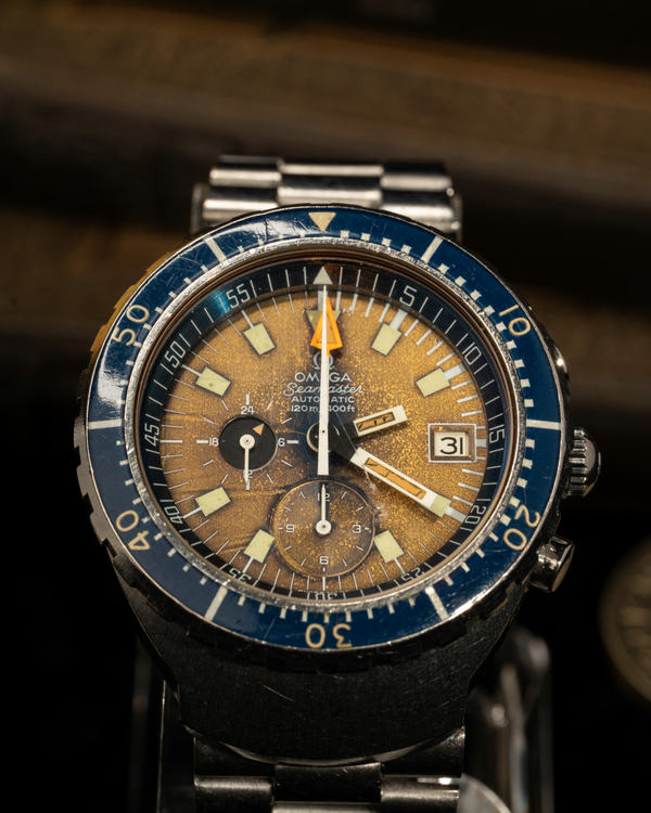 Omega Seamaster Big Blue 120M 44 x 52MM Blue Tropical Dial Steel Bracelet (176.004)