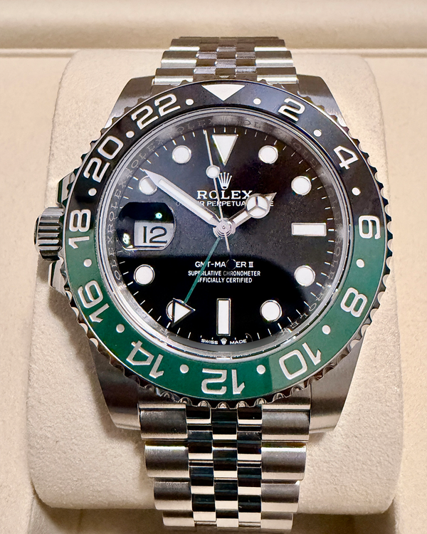 2026 Rolex GMT-Master II "Sprite" 40MM Black Dial Jubilee Bracelet (126720VTNR)