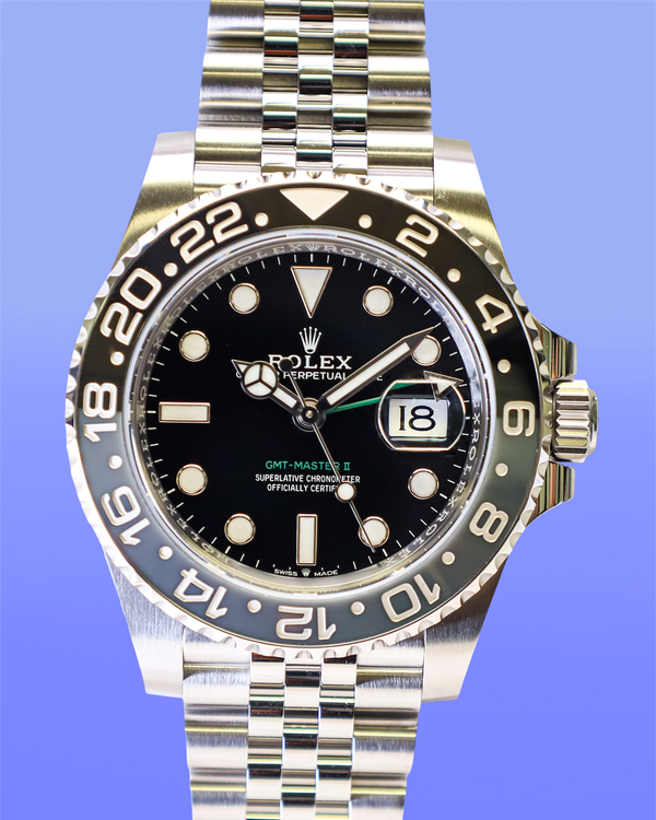 2026 Rolex GMT-Master II “Bruce Wayne” 40MM Black Dial Jubilee Bracelet (126710GRNR)