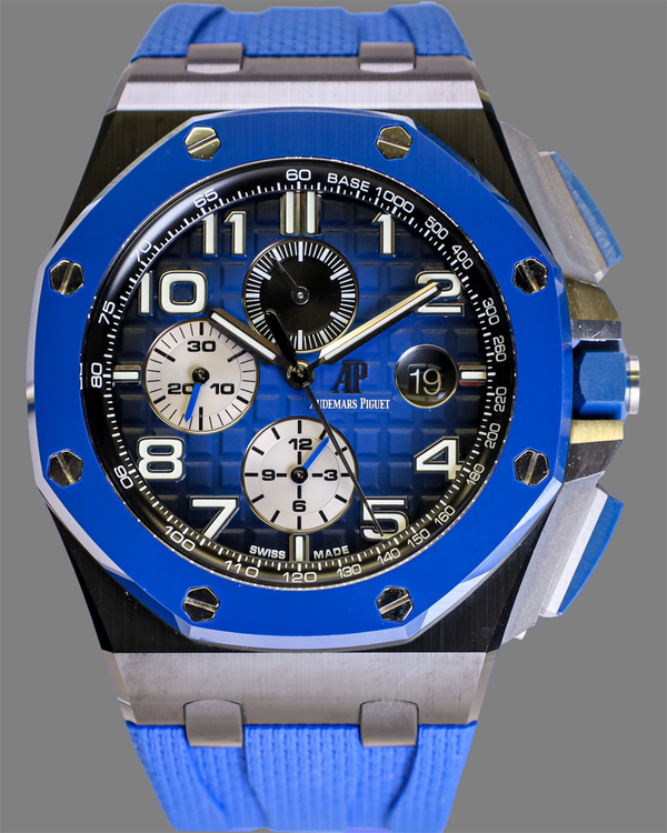 2020 Audemars Piguet Royal Oak Offshore 44MM Blue Dial Rubber Strap (26405CE.OO.A030CA.01)