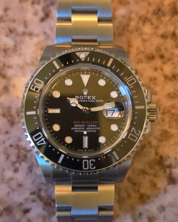 No Reserve - 2025 Rolex Sea-Dweller "Red" 50th Anniversary 43MM Black Dial Oyster Bracelet (126600)