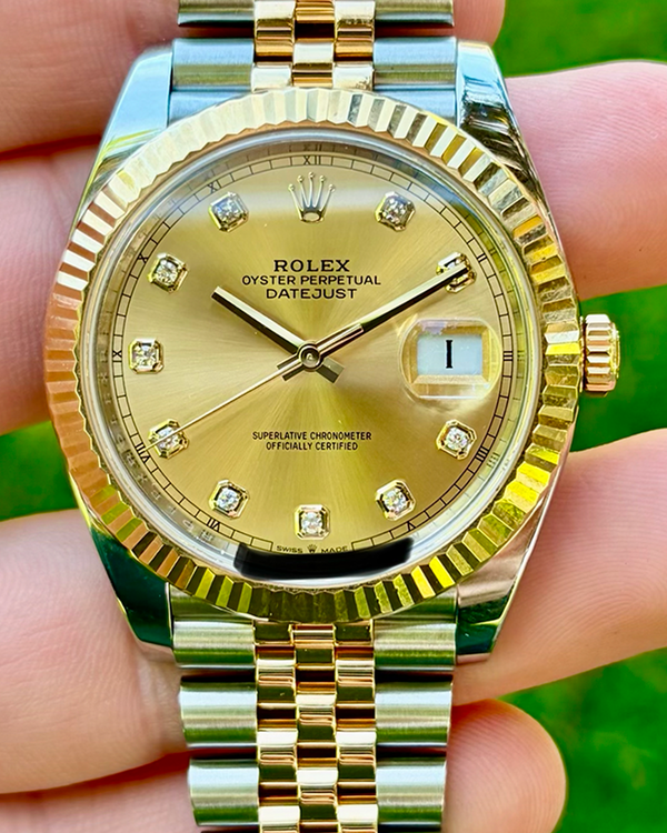 2022 Rolex Datejust 41MM Champagne Dial Two-Tone Jubilee Bracelet (126333)